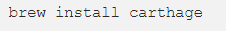 Install Carthage Command