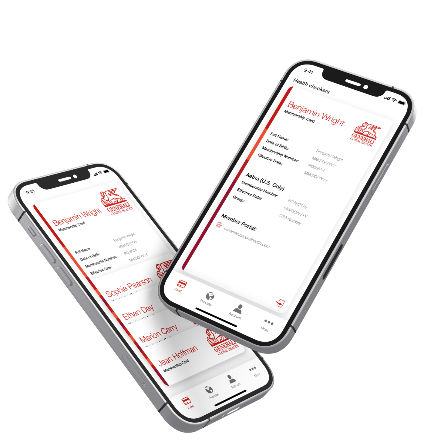 Generali Insurance iOS and Android Mobile App Screen