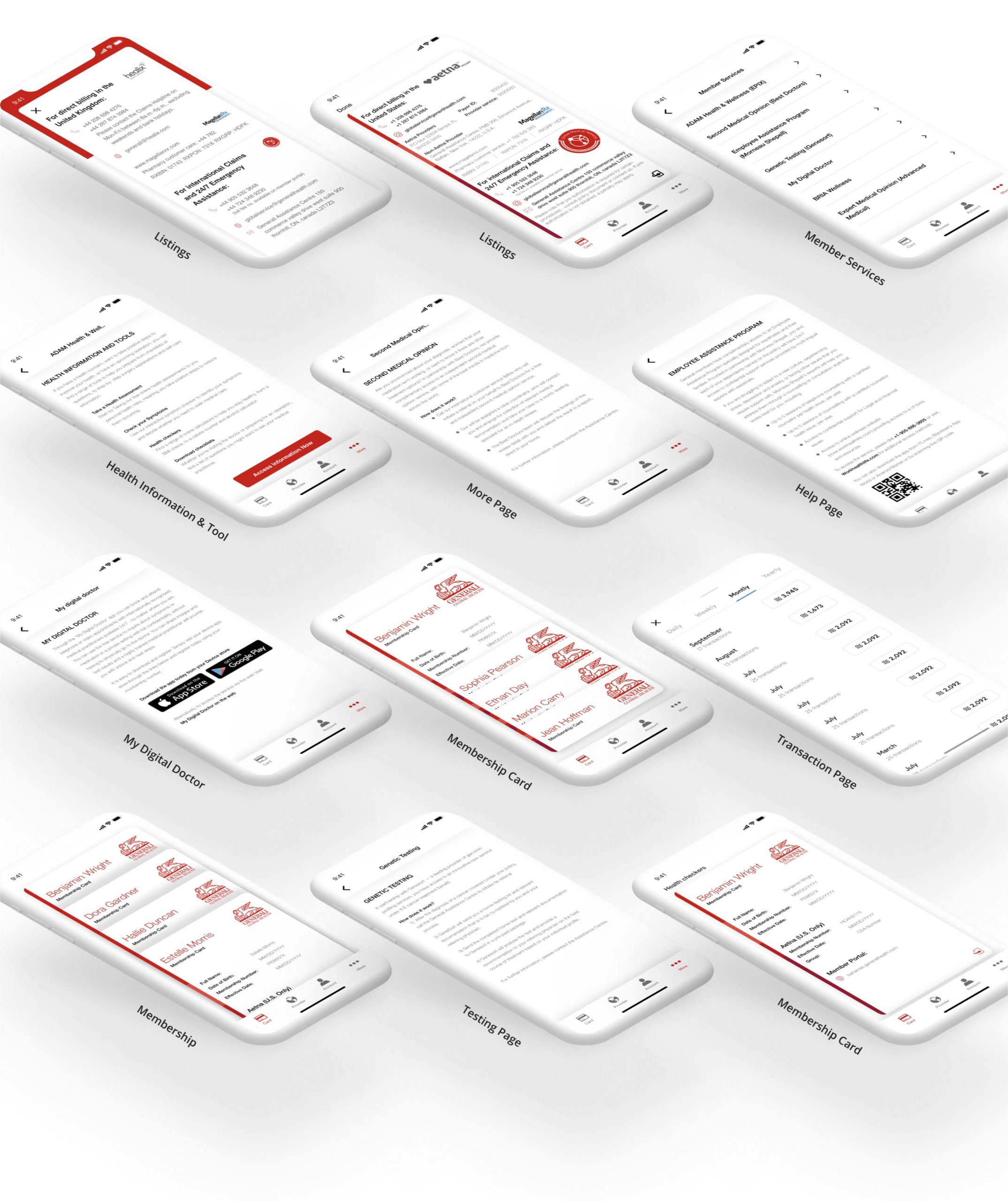 Other Screens of Generali Insurance App